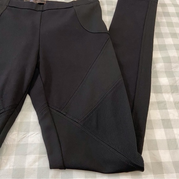 Bcbgmaxazria black skinny pant Bikercore style bodycon tight luxury design - Picture 7 of 16